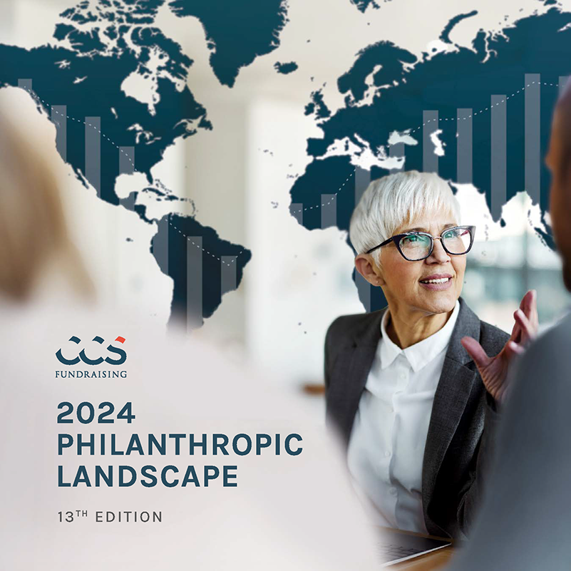 The cover image of the 2024 Philanthropic Landscape, 13th Edition